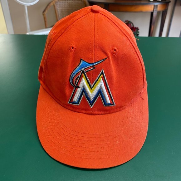 Orange Florida Marlins Team MLB OC Sports Ball Cap Hat Size: Adjustable Youth - Picture 1 of 7